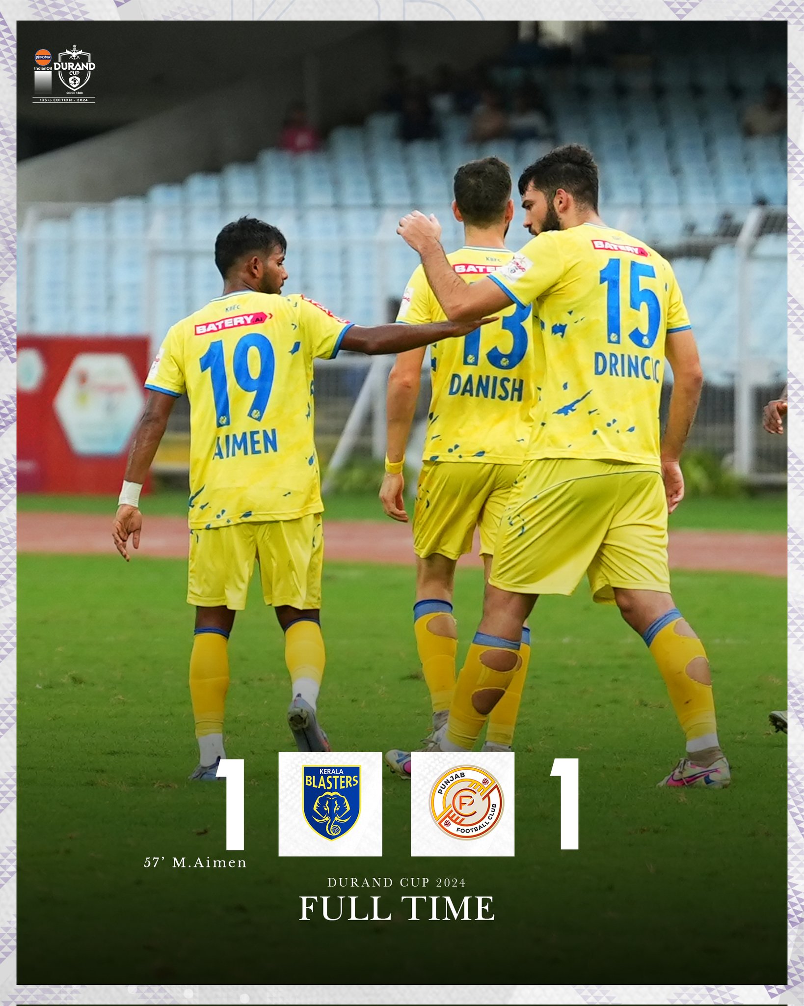 Kerala Blasters top Group C after hard-fought draw with Punjab FC